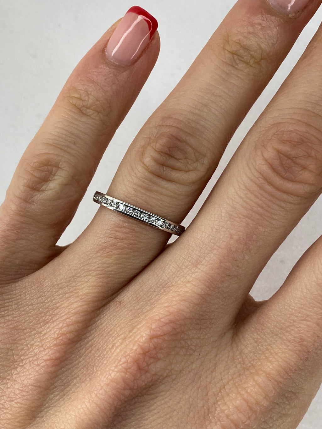 0.40ct Diamond Full Eternity Ring | Channel Set | 18K White Gold