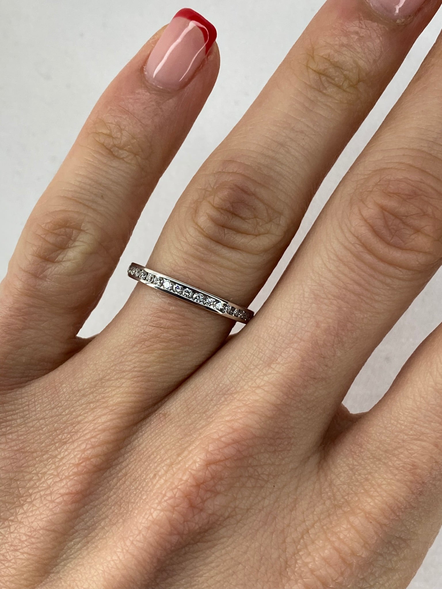 0.40ct Diamond Full Eternity Ring | Channel Set | 18K White Gold