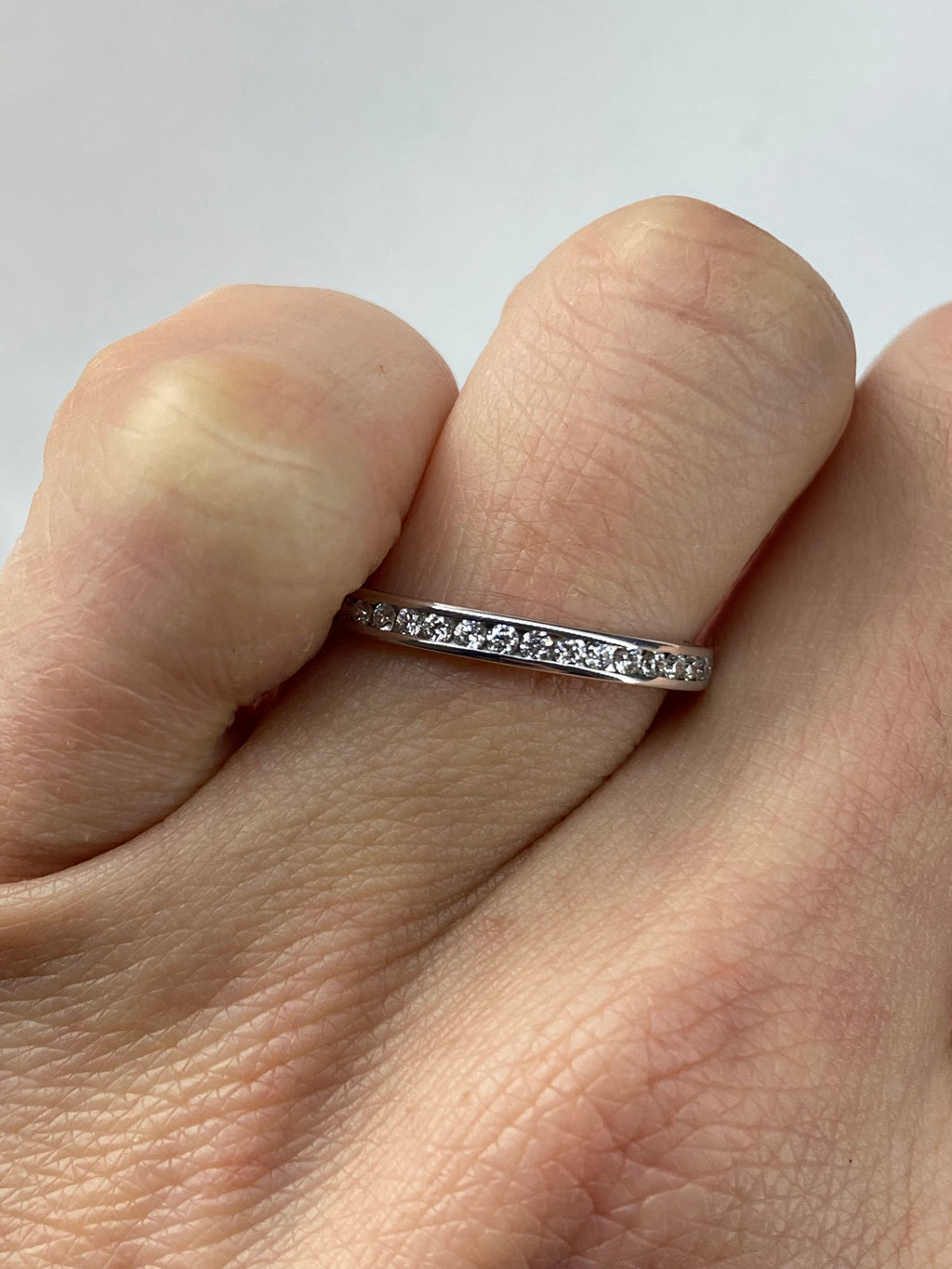 0.40ct Diamond Full Eternity Ring | Channel Set | 18K White Gold
