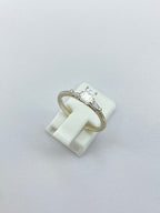 0.45ct Emerald Cut Diamond Three Stone Ring – 18KT Gold