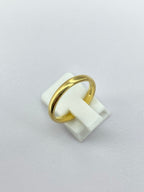 18K Yellow Gold Wedding Band | Classic Polished Gold Ring