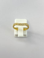 18K Yellow Gold Diamond Stackable Wedding Band | 0.22ct Diamond