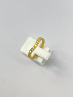 18K Yellow Gold Diamond Stackable Wedding Band | 0.22ct Diamond