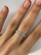 1.00ct Diamond Full Eternity Ring in Platinum – Round & Princess Cut, Size P