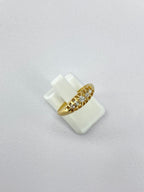 Victorian Five Stone Diamond Ring | 18K Yellow Gold Antique Band