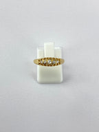 Victorian Five Stone Diamond Ring | 18K Yellow Gold Antique Band