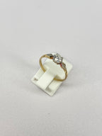 0.50ct Dainty Diamond Engagement Ring | Gold & Platinum Vintage Style