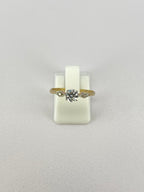 0.50ct Dainty Diamond Engagement Ring | Gold & Platinum Vintage Style