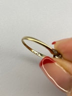 0.50ct Dainty Diamond Engagement Ring | Gold & Platinum Vintage Style