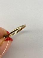 0.50ct Dainty Diamond Engagement Ring | Gold & Platinum Vintage Style