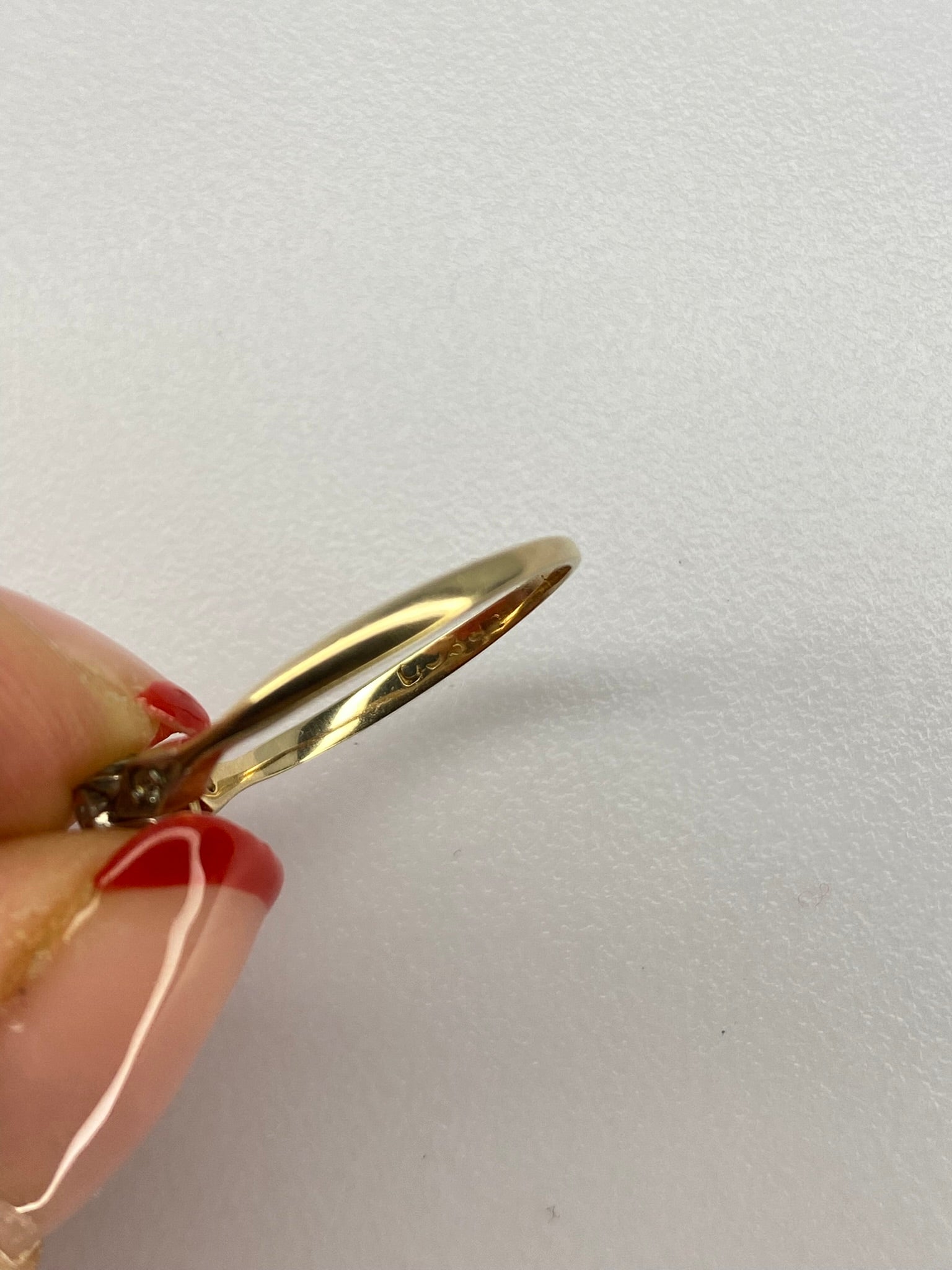 0.50ct Dainty Diamond Engagement Ring | Gold & Platinum Vintage Style