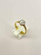 1.40ct Diamond Solitaire Engagement Ring F–G SI3 Platinum & 18ct Gold