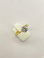 1.40ct Diamond Solitaire Engagement Ring F–G SI3 Platinum & 18ct Gold