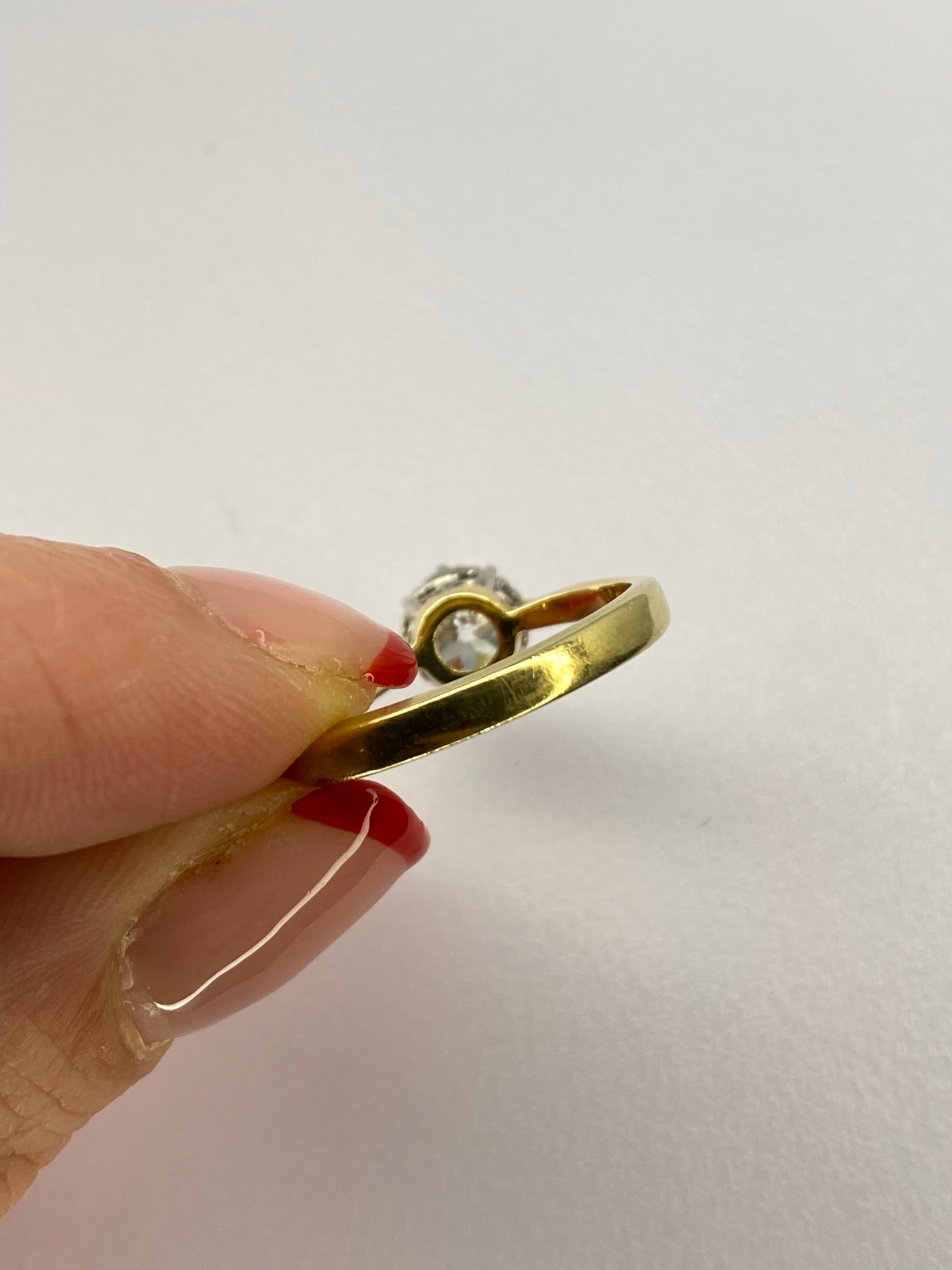 1.40ct Diamond Solitaire Engagement Ring F–G SI3 Platinum & 18ct Gold